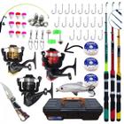 Kit 3 Varas De Pesca Com Molinete Ultra Light Completo Promo