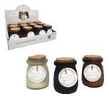 Kit 3 Velas Aromáticas Gift Home Baunilha Cilíndrica 5x8cm