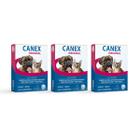 Kit 3 Vermífugo Canex Original Cães 10kg 4 Comprimidos Ceva