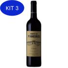 Kit 3 Vinho Cartuxa Monte De Pinheiros Tinto 750 Ml