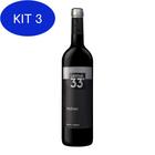 Kit 3 Vinho Latitud 33 Malbec 750ml