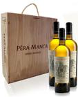 Kit 3 Vinhos Pera Manca Branco 750 ml Caixa de Madeira...PARCELE EM ATÉ 10X NO CARTÃO