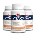 Kit 3 VITA C3 Vitamina C Vitafor com 60 Cápsulas