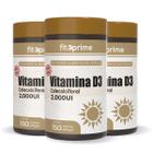 Kit 3 Vitamina D3 2000UI Colecalciferol Extra 150 Cápsulas Fitoprime