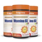 Kit 3 Vitamina D3 Kids Sabor Frutas Silvestres 60 Cápsulas Mastigável Fitoprime