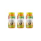 Kit 3 Vitamina K2 Menaquinona MK-7 Suplemento Vegano - 60 Caps - Unilife