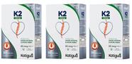 Kit 3 Vitamina K2, Mk-7, Menaquinona-7 30 Cápsulas Katigua