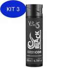 Kit 3 Vitiss Shampoo Tonalizante Black 200Ml
