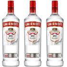 Kit 3 Vodka Smirnoff 998ml Tri destilada Original