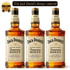 Kit 3 Whiskey Jack Daniel's Tennessee Honey 1.000ml 35% vol