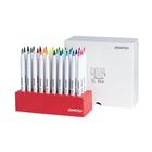 Kit 30 Caneta Brush Ginza PRO Brush Pen Ponta Fina Newpen