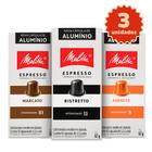 Kit 30 Cápsulas de Café Melitta Ristretto, Marcato e Audacce