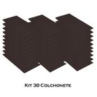 Kit 30 Colchonete Slim 95x59cm Solteiro Para Ginástica Academia Escola material sintético Marrom - Ahazzo Móveis