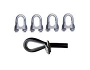 Kit 30 Grampos Clips Cabo De Aço Reparo Aparelho Academia