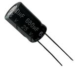 Kit 30 pçs - capacitor eletrolitico 680x25v - 680uf x 25v - TOPMAY