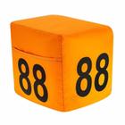 Kit 30 Prismas Numerado Laranja C/Imã Para Estacionamento