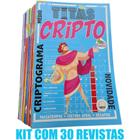 Kit 30 Revistas Cripto Passatempos Exercícios Memória Jogos - 34 Páginas
