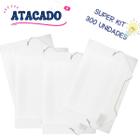 Kit 300 Pastas Aba Elásticas Plástica Oficio Fina Atacado - ACP