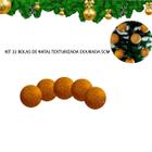 Kit 32 Bolas de Natal Dourada Enfeite Árvore Texturizada 5cm