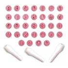 Kit 32 Carimbos para Doces Letras Rosa Bb Bluestar - BLUE STAR