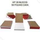 Kit 35 Bloco Anotacoes Rascunho Comanda 10X7Cm 50 Folhas - Best