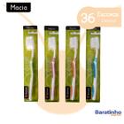 Kit 36 Escova Dental Dupla Macia Ação C/ Protetor De Cerdas