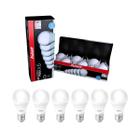 Kit 36 Lâmpada Pera 9w Pack C/6 Branco Frio 6500k Avant