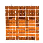 Kit 36 Unidades Painel Decorativo Lantejoula Shimmer Wall Laranja