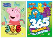 Kit Infantil, Coleção Peppa Pig 365 Desenhos Para Colorir + Atividades e  Desenhos Colorir com Giz de Cera