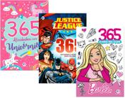 Kit 365 Atividades Unicórnio Liga d Justiça Barbie Colorir - Ciranda Cultural