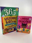 Kit 365 Historias E Uma Bíblia Do Bebê Lindas Orações MENINA