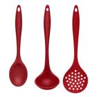 Kit 3pç Silicone Colher de Arroz Concha de Feijão Escumadeira UD113 - UP Home