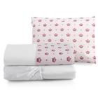 Kit 3pçs lençol para bebê mini cama toque macio Moderno