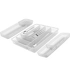 Kit 3Pcs Organizador De Talheres E Facas Gaveta - Natural