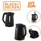 Kit 3Un Chaleira Elétrica 2L Black+Decker K2200B2 Preto 220V 1850W