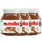 Kit 3un Creme de Avelã Nutella 140g com Cacau - Ferrero