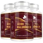 Kit 3X Ácido Hialurônico 100Mg 60 Cápsulas - Flora Nativa