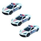 Kit 3x Brinquedo carrinho policial de propulsão - AP TOYS