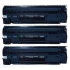 Kit 3x Cartucho Toner P/ Impressora Laser Pro M1132mfp M1120 P1105