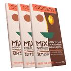 Kit 3X: Chocolate Mix Intenso 80% E Branco Cremoso Vegano