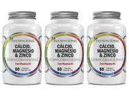 Kit 3x CMZ Cálcio + Magnésio + Zinco + Vitamina D3 60 Cápsulas Flora Nativa