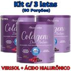Kit 3X Colágeno Duo Balance Sanavita ( Hidrolisado + Verisol e Ácido Hialurônico ) - Pele e corpo