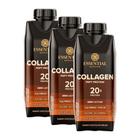 Kit 3X: Collagen Pept Protein Chocolate Belga Essential Nutrition 250ml