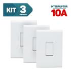 Kit 3x - Conjunto 4x2 Vertical + Interruptor Paralelo