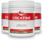 Kit 3x creatina monohidratada pura (300g) vitafor