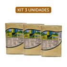 Kit 3X: Farinha Milho Grossa Cuscuz Orgânica Coopernatural