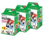 Kit 3x Filmes Instax Mini Instantâneo Fujifilm 20 Unidades (60 Fotos)