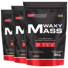 Kit 3x Hipercalórico Waxy Mass 3kg Bodybuilders