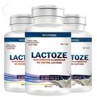 Kit 3x Lactase Enzima 60 Capsulas Rapida Absorcao Para Intolerantes 10.000 - Natuforme