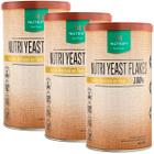 Kit 3x Latas Nutri Yeast Flakes 100% Levedura Nutricional Flocos Suplemento Alimentar Natural Pura - 300g Nutrify